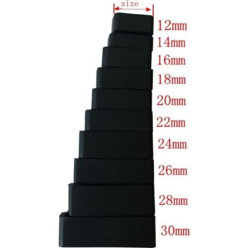 New Black Watchband 12 14 16 18 20 22 24 26 28 30mm Silicone Band Rubber Watch Strap Ring Accessories Holder Locker