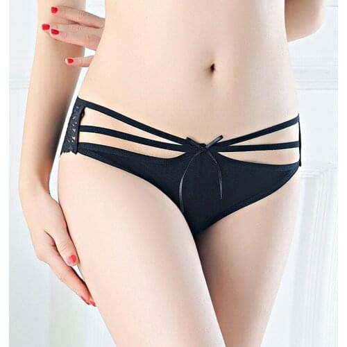 Sexy underwear lady transparent thin lace appeal temptation low waist elastic underwear 252