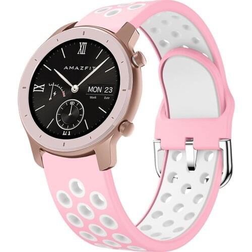 For Xiaomi Huami Amazfit GTS GTR 42mm Silicone Watchband 20mm Watch Strap band Sport Bracelet For amazfit bip