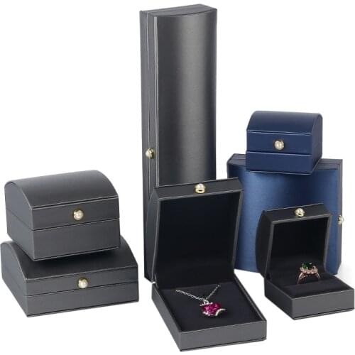 Wedding Jewelry Packaging Box Organizer Necklace Pendant Ring Container Gift Display Case Free Shipping