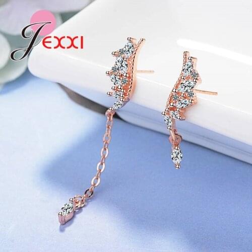 Fashion Long Size Elegant Women Earrings 925 Sterling Silver Accessories Suitable For anniversary Best Earrings For Party