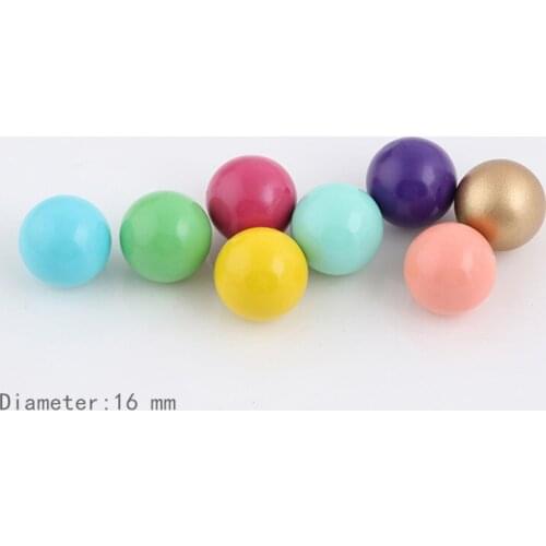 10PCS Bola 16mm Multicolor Jingle Bell Voice Ball For Hollow Angel Cage Floating Locket Pendant Women Jewelry