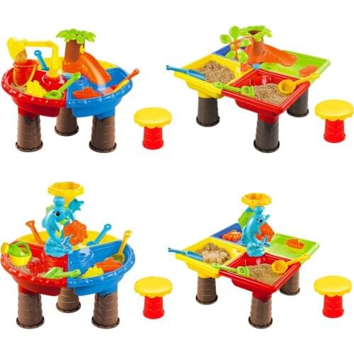 2 in 1 Outside Sand and Water Table Sand Tool for Kids 3-4 Todders Gift