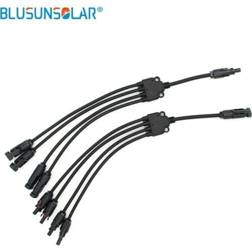 20 Pairs/Lot TUV Approved Branch Y Adapter Parallel Connectors Female /Male (1 to 4 ) Solar Connector For Solar Panels Cable