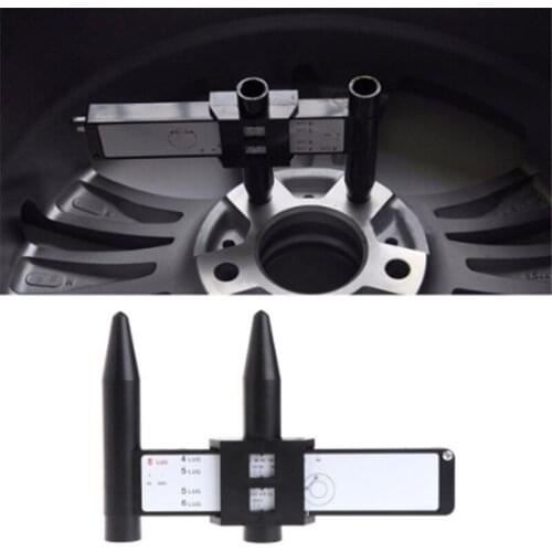 2021 Hot Sale Wheel Rim Bolt Pattern Sliding PCD Measuring Tool Gauge Ruler 8 Holes PCD Ruler Lugs Hub Pitch Measurement Tool