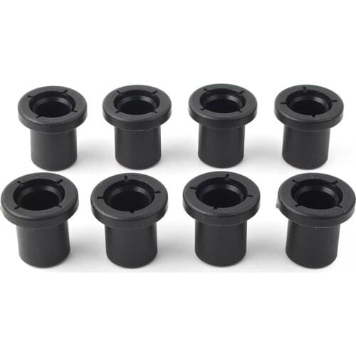 8Pcs Front A-Arm Short Bushings Black Plastic For Polaris Ranger XP 700 4x4 EFI 2006 2008