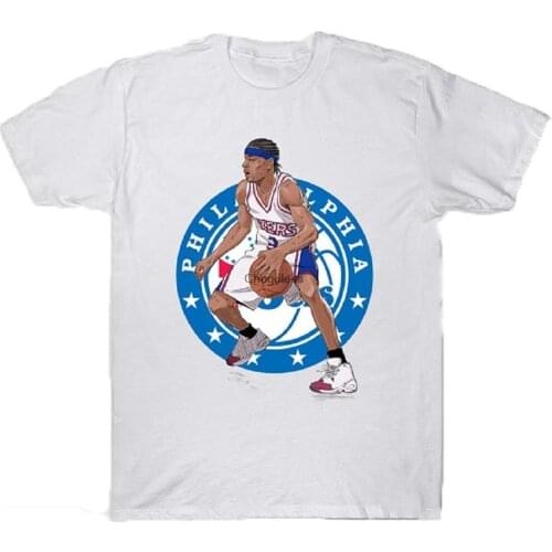Allen Iverson C r o s s o v e r The Answer 76 ers N.b.a Legend TShirt Black