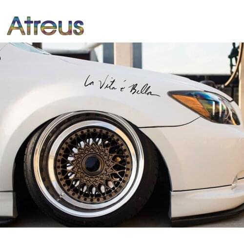 Atreus 1pcs Life is Beautiful Car styling Sticker For Infiniti Q50 Mitsubishi ASX Outlander Lancer 10 Ford Focus 2 Accessories