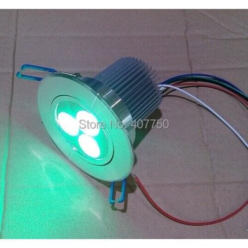 Free shipping to Oceania wifi dmx control RGBW 3X4W led ceiling light DC 12V 5wires 30PCS/Lot used for bars and cafes