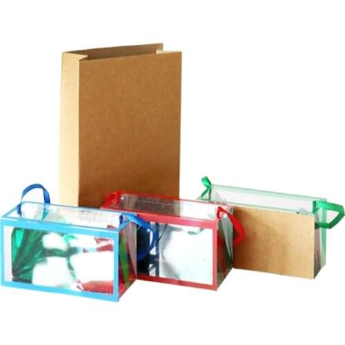 Medium Size Super Delux Paper Bag Appearing Flower From Empty Box Stage Magic Tricks Dream Bag Large Illusion Magic Kid Gifts