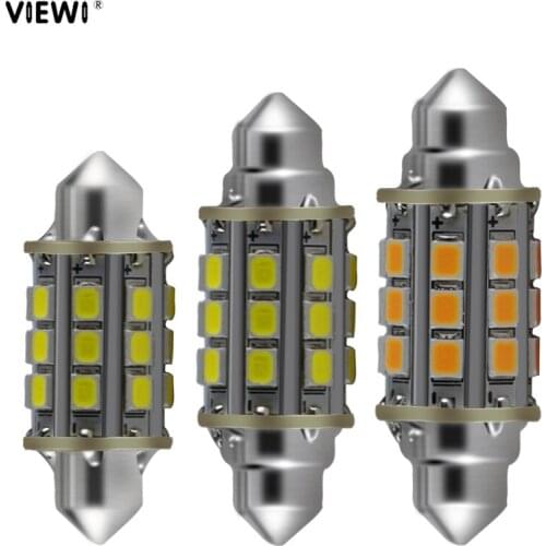 C5w C10W Festoon 36mm 39mm 42mm led bulb Car Interior Dome Reading Light Dc 12v 24v 3W 2835 warm white Side License plate Lamp
