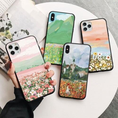 Retro Oil Painting TPU Case For Xiaomi Redmi Note 9 8 10 7 Pro 8T 10s 9s s 6 5 9C Mi A3 10T 11 9 SE Lite 9T Poco F3 X3 NFC Cover