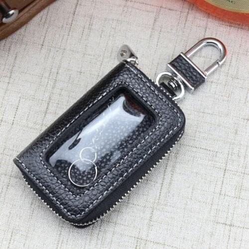 Black Men Windproof Cigarette Lighter Gift Box Holder Bags Small Box Case High Leather Covers Key Chain Holder Keys Bags