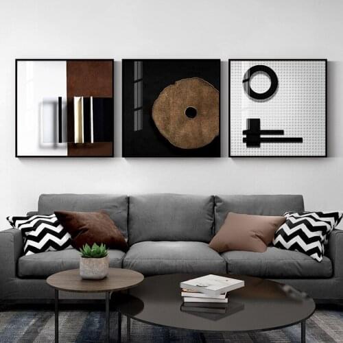 Black and White Dining Table Painting Modern Minimalist Living Room Sofa Background Wall Restaurant Decoration Hanging Painting