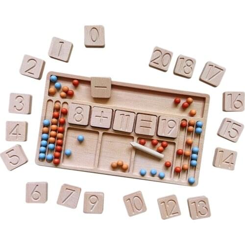 Piece Math Digital Tracking Board Beads Educational Cognition Puzzle Toys Math Toys Gift Counting Game Block Learning Games
