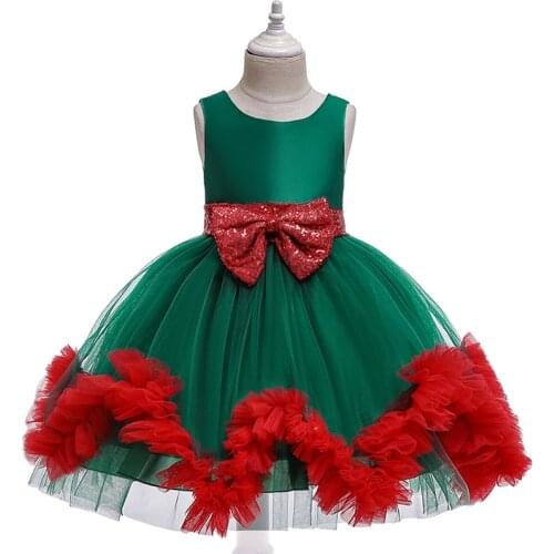 Kids dresses for girls Flower embroidery tutu Kids Clothing Elegent beading Girls Dresses for Children Princess Party Custumes