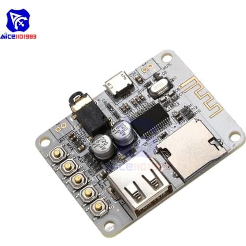 Diymore Bluetooth Decoding Playback Audio Receiver Board with USB TF Card Slot Preamp Output Wireless Stereo Music Module