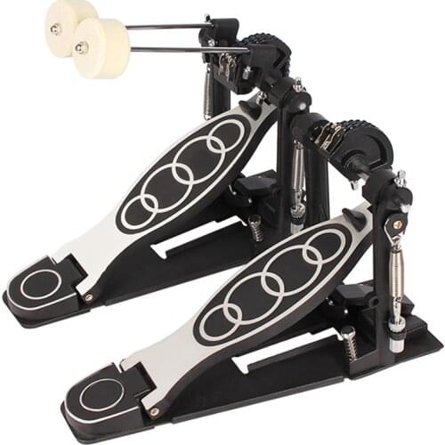 Double Drum Beater Felt Hammers Bass Pedal Direct Drive Bass Drum Kick Pedals For Percussion Drummer Instrument