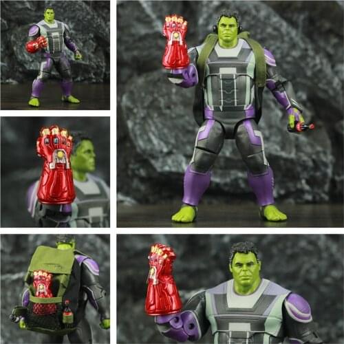Marvel Hulk Quantum Suit 8" 20cm Action Figure Avenger 4 Endgame Movie Robert Bruce Banner Legends Original ZD Toys Doll Model