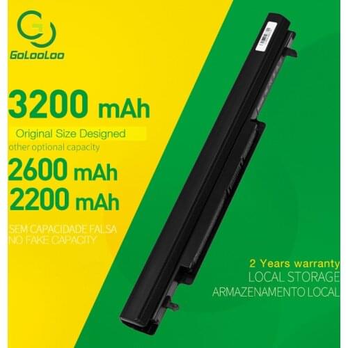 Golooloo New A41-K56 Laptop Battery for ASUS K46 K46C K46CA K46CM K56 K56CA K56CM S46C S56C R505CA A32-K56 A42-K56 15V 3200mAh