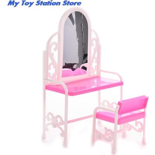 Hot Sale Baby Toys Princess Doll ashion furniture dresser girls birthday gift toilet table For girl doll accessoriesb