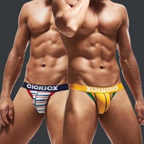 Men Jockstrap Cotton Backless Underwear G-Strings & Thongs Sexy Gay Penis Pouch Bikini Buttocks Hollow Thong Men Underwear