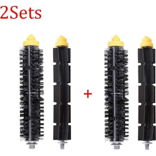 2 Set Bristle Brush + Flexible Beater Brush Replacement Kit For iRobot Roomba 600 700 Series 650 630 660 770 780 790 Vacuum Clea