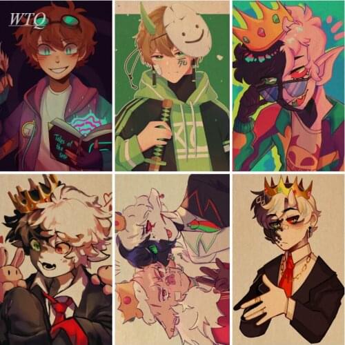 Wall Poster Anime Posters Anime Dream Smp Retro Poster Canvas Painting Wall Art Picture Photos for Childrens Room Home Decor