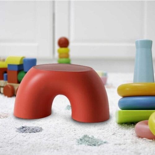 New Portable Simple Semi-ring Rainbow Small Bench Home Furniture Living Room Furniture Stool Footboard Bathroom Childrens Stool