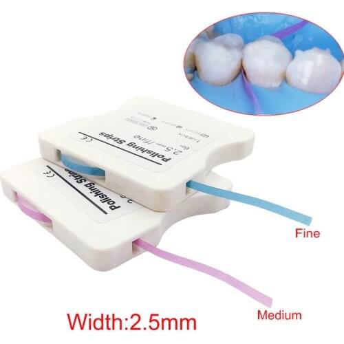6M/Roll Dental Polishing Strip 2.5mm Resin Tooth Interdental Sanding Grinding Teeth Whitening Materials