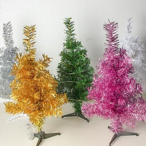 Christmas Tree Purple Pink Gold Mini Artificial Christmas Tree Christmas Decorations for Home Christmas Ornaments