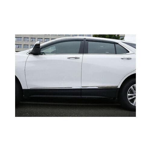 Steel Side Door Body Molding Cover Trim 4pcs For Chevrolet Equinox 2018-2020