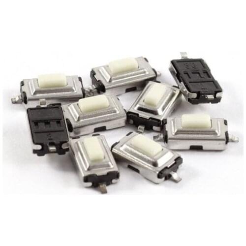 50pcs 3X6X2.5mm Tactile Push Button Switch Tact Switch Micro Switch 2-Pin SMD