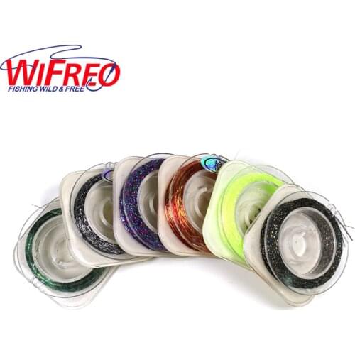 Wifreo Fishing Rod Guide Ring Wrapping Line Rod Building Thread Metallic Flash Bright Color Rod Repairing Line