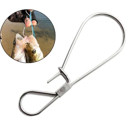 Stainless Steel Fishing Lock Snap Fast Clip Lock Fishing Connector Fishing Tackle Tackle Fishhooks