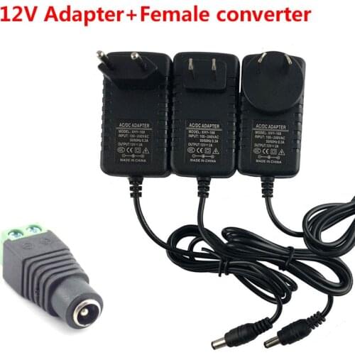 220V to 12V Adapter Charger AC DC 110V 220V to 12V 1A 2A 3A Power Adapter Converter Transformer Power Supply For LED Light Lamp