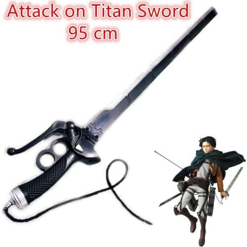 1:1 Sword Gun 95cm Anime Attack on Titan Cosplay Weapon Eren Rivaille Mikasa Weapon Halloween PU Swords Cos Props