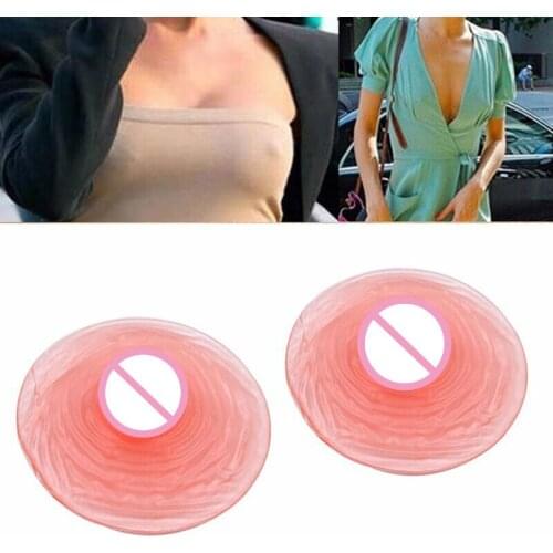 1 Pair Couple Nipple Fake Counterfeit Silicone Soft Cover Sticker Breast Nipple Nipple Stickers Breast Lift Tape Fox Bra Woman