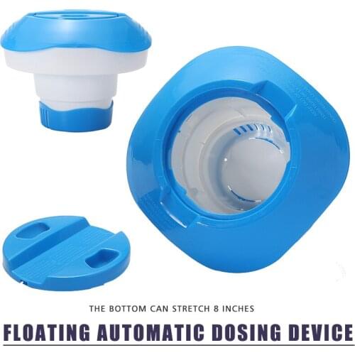1Pcs Plastic Swimming Pool Automatic Dispenser Tub Disinfection Floating Chemical Pills Pond For Swimming Pools Ponds