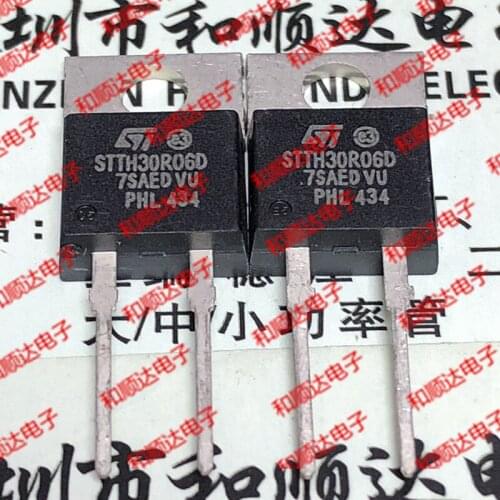 10pcs/lot STTH30R06D New stock TO-220-2 600V30A