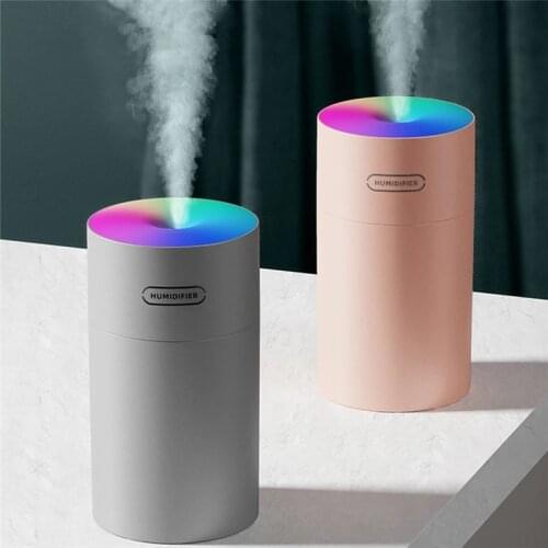 2pcs Portable 320ml Humidifier USB Ultrasonic Dazzle Cup Aroma Diffuser Cool Mist Maker Air Humidifier Purifier with Romantic