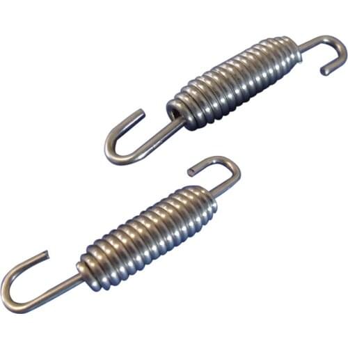 2pcs Motorcycle Parts Motorbike Durable Stainless Steel Exhaust Springs Universal Expansion Replacement Manifold Pipe Practical