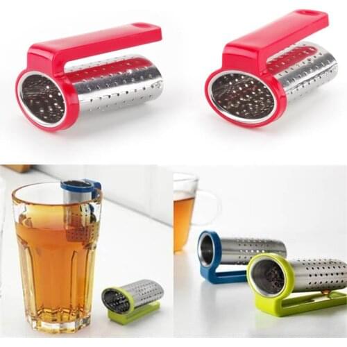 Random Color Teapot Accessories Tea Strainer Tea Holder 1PC Tea Spoon Infuser Filter Reusable Tea Infuser Stainless Steel
