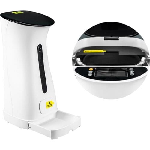 Automatic Cat Feeder Dog Food Dispenser Portion Control Voice Recorder EU Plug Pet Dog Supplies