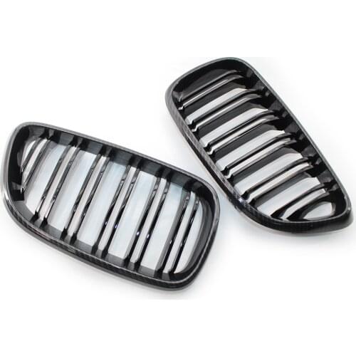 A Pair Car Carbon Fiber Front Bumper Grill For BMW E90 E91 E60 E70 E71 F10 F30 F35 F25 F26 F22 F23 2/3/5 Series Kidney Grille