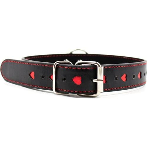 BDSM Collar red heart Sexy Leash ring steel chain slave Bondage Toys For lover role play Posture Spreader,cosplay Erotic