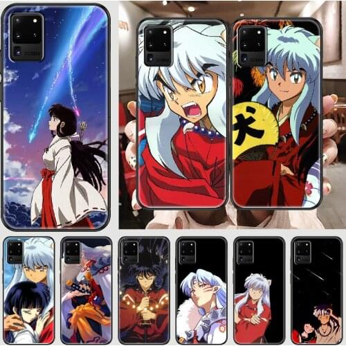 Inuyasha Anime Phone case For Samsung Galaxy Note 4 8 9 10 20 S8 S9 S10 S10E S20 Plus UITRA Ultra black soft funda silicone