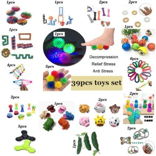 Decompression Toys For Childrens Anti Stress Fidget Sensory Autism Anxiety Relief Stress Squeeze Bubble Kids Adults fidget Toys