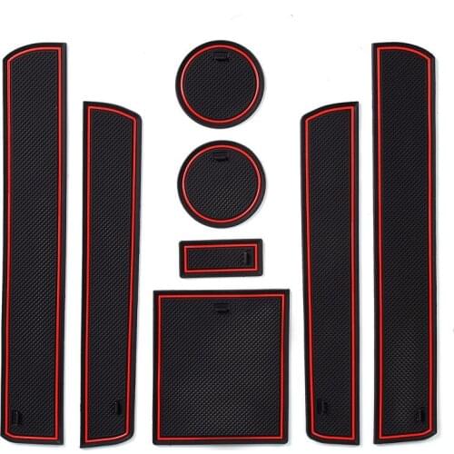 For Audi A6 2005-2011 Door Slot Mat Water Coaster Car Interior Modified Storage Non-slip Auto Parts