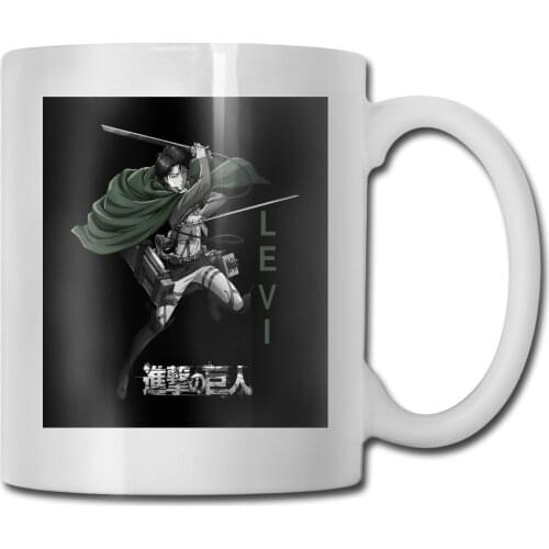 Attack On Titan Levi Mens Mug Women Men Gift Great Quality Drop Shipping Teenage Simple Text Womens Mug Cup